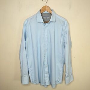 Twillory Performance Dress Shirt 17 34-35 Tailored Fit Button Up